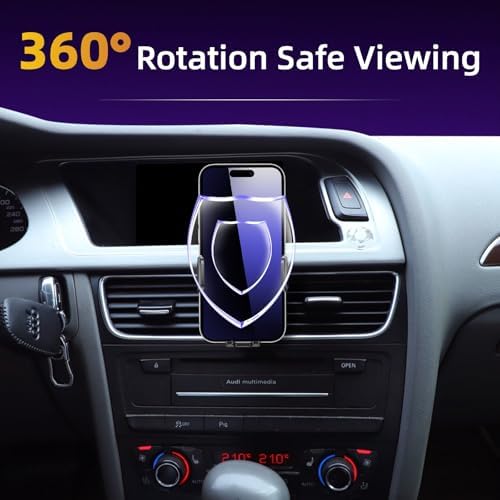 Audi-Specific Adjustable Smartphone Mount for A4, A5, S4, S5, RS4, RS5 & Allroad (2009-2016) – Secure 4-7 Inch Phone Holder with Effortless Installation and Enhanced Stability for Optimal Hands-Free Navigation and Communication