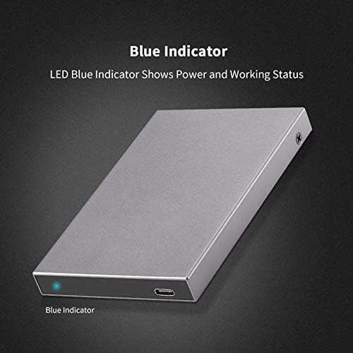 SSK Premium Aluminum 2.5″ Hard Drive Enclosure – USB C 3.1 Gen 2 Adapter for 2.5″ SATA III SSD & HDD with UASP Support – Ideal for WD, Seagate, PS4 & Xbox – Enhanced Speed & Durability for Seamless Data Access