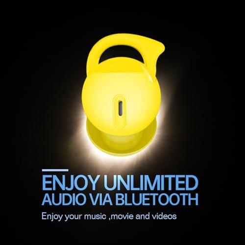 Revolutionize Your Sleep Experience with Hulaed’s Bluetooth 5.3 Ultra-Comfort Sleep Headphones – Invisible, Waterproof Earbuds for Side Sleepers in Eye-Catching Yellow – Enjoy Noise Blocking, Superior Sound Quality, and Maximum Comfort for Travel, Outdoor Excursions, and Restful Sleep Anytime, Anywhere