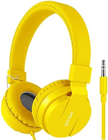 Gorsun Pink Adjustable Kids Headphones – Lightweight Stereo Earphones for Toddlers, Customizable Fit for Growing Ears, Durable Design for Learning & Play, Ideal for All Devices, Protect Hearing with Volume Limiting Features