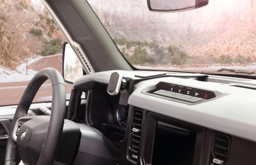 Transform Your Driving Experience with the Scosche MP2 FM-XCES0 Magic Mount Pro2 – Universal Flush Magnetic Car Mount Compatible with Mag Safe, i Phones, Galaxy, Pixel & All Smartphones – Effortless Hands-Free Access and Enhanced Stability for Safe Navigation