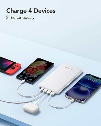 Charmast 26800 m Ah High-Capacity Slim Power Bank – 15 W Fast Charging Portable Charger for i Phone 16/16 Pro/16 Pro Max, i Phone 15/14/13/12, i Pad, Samsung & More – Ultimate Travel Essential with Multiple Charging Ports for On-the-Go Power