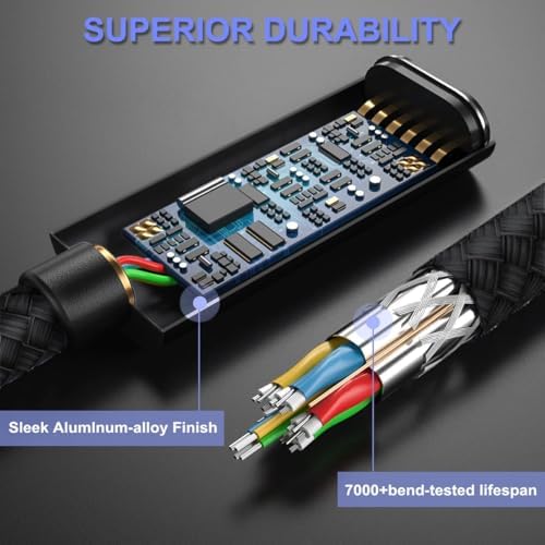 Transform Your Connectivity: Basesailor 3.3 FT USB 3.0 to USB-C Adapter Duo for Lightning-Fast Data Transfer and Universal Charging – Compatible with i Phone 16, i Pad Mini 7, Samsung Galaxy S24/S25, Z Fold/Flip – Exceptional 5 Gbps Speed, Durable Design for Everyday Use