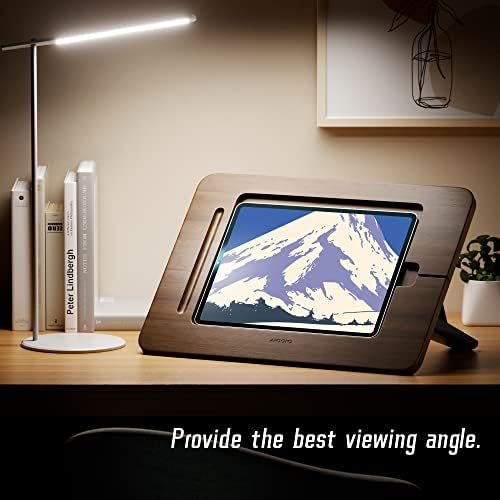 Eco-Friendly Bamboo Tablet Drawing Stand – Adjustable 5 Angles for Ultimate Comfort, Lightweight & Portable Riser for Tablets and Laptops (9.7″ to 11″) – Enhance Creativity and Ergonomics with Non-Slip Stability