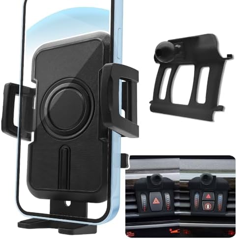 WAAPAK Premium Adjustable Car Phone Holder Mount for 2014-2023 BMW X5, X5 M, 2015-2023 X6, X6 M, and 2019-2022 X7 – Secure Smartphone Navigation Bracket for Thick Cases, Enhanced Stability & Luxurious Interior Fit