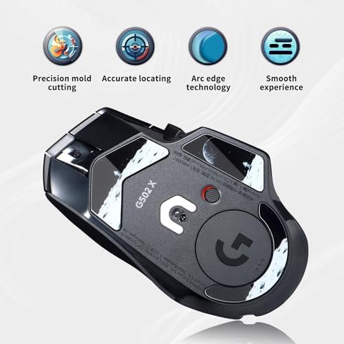 Transform Your Gameplay with immoenuc Glass Mouse Skates for Logitech G502 X Plus & Lightspeed – Ultra-Smooth, Durable Feet Pads for Enhanced Speed and Precision in Gaming Performance!