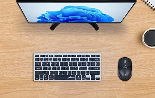 Enhance Your Productivity with the MANHATTAN Wireless Compact Travel Mouse – Versatile 2.4 GHz RF Connection, Adjustable 800/1200/1600 DPI, Six Customizable Buttons, USB-A & USB-C Dual Receiver for Ultimate Compatibility – Perfect for Laptops, PCs & On-the-Go Professionals – Backed by a 3-Year Warranty for Peace of Mind