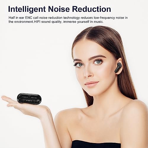 Crystal Bluetooth Earbuds – Stylish Wireless Headphones with Low Latency for Gaming & Music – IPX4 Waterproof, Touch Control, 26-Hour Battery Life, Multipoint Pairing – Perfect for Active Lifestyles and Seamless Connectivity