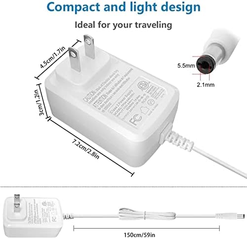 Gonine 24 V DC 1 A LED Power Supply Adapter – Universal 110-240 V AC Charger for Efficient LED Strip Lighting – Optimized for 100-1000 m A Power Needs with Enhanced Safety Features and Compact Design