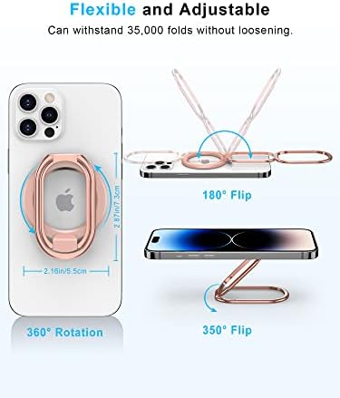 2025 SUPERONE Mag Safe Phone Ring Holder – Versatile Adjustable Magnetic Kickstand & Detachable Grip for i Phone 12-16 Series – Vibrant Purple for Enhanced Wireless Charging & Effortless Hands-Free Functionality – Transform Your Smartphone Use with Style and Practicality