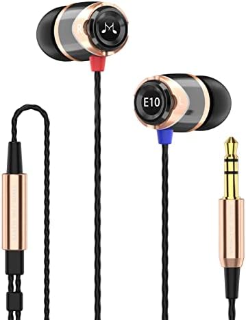 Sound MAGIC E10 Wired Earphones: High-Fidelity Stereo Earbuds with Noise Isolation and Powerful Bass – Tangle-Free Comfort in Sleek Gunmetal Finish for Ultimate Audio Experience