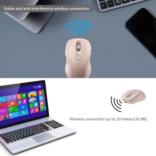 Elevate Your Productivity with the L570 Wireless Bluetooth Mouse – Portable, Rechargeable, and Multi-Device Compatible for Seamless Navigation Across Mac Book Air/Pro, i Pad, Laptop, and Computer – Featuring 4-Level DPI, Ergonomic Design, Silent Click, and 4-Way Scrolling for Ultimate Comfort and Precision