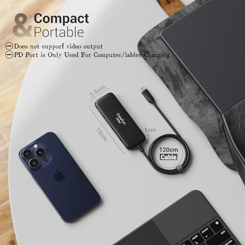 Revolutionize Your Connectivity with the Qeefun 4-Port USB 3.0 Hub – High-Speed 5 Gbps Data Transfer, Individual LED Power Switches, and 2 ft Extension Cable for Ultimate Flexibility – Perfect USB Splitter for Laptops, PCs, i Macs, and More! Enhance Your Workspace Efficiency and Control Multiple Devices Effortlessly!