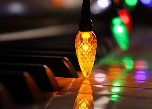 YAGE Tale LED Christmas Light Phone Charger Cord – 50 Inch USB Cable with 10 Multicolor LED Bulbs for i Phone Compatibility – Fast Charging and Festive Decor for Holiday Joy – Perfect Holiday Accessory for Students and Travelers