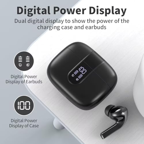 TAGRY Wireless Earbuds – Premium Bluetooth Sports Headphones with 60-Hour Battery Life, IPX7 Waterproof Protection, Ergonomic Comfort Fit, and Superior Sound Quality for Active Lifestyles and Everyday Use