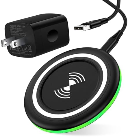 Samsung 15 W Wireless Fast Charging Pad with QC 3.0 Adapter – Enhanced Compatibility for Galaxy S25 Ultra, S24 FE, i Phone 16 Series, and Google Pixel 9 – Sleek, Sleep-Friendly Design for Rapid and Safe Device Charging – Universal Wireless Charger Station for All Qi-Enabled Devices – Lightweight and Compact Travel-Friendly Charger Pad – Optimal Charging Stability with Rubberized Base for Non-Slip Performance – Equipped with Intelligent Protection Technology to Prevent Overheating and Short-Circuiting – Perfect Gift Choice for Tech Enthusiasts and Everyday Users – Experience Lightning-Fast Charging with Advanced Efficiency for Android and i Phone Models – Enjoy Seamless Charging Experience with LED Indicator for Peace of Mind – Includes Essential Accessories: USB Type-C Cable and QC 3.0 Wall Adapter for Ultimate Convenience.