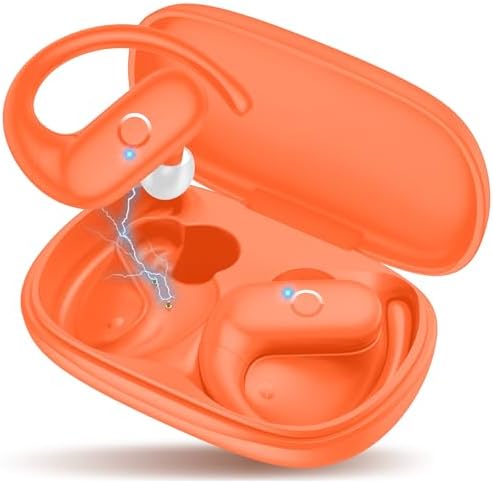 MOZOTER Wireless Sport Earbuds: Stylish Bluetooth Headphones with Enhanced Deep Bass, Secure Earhooks for Active Comfort, and Unmatched 60-Hour Battery Life – Ideal for Fitness, Meetings, and Everyday Use