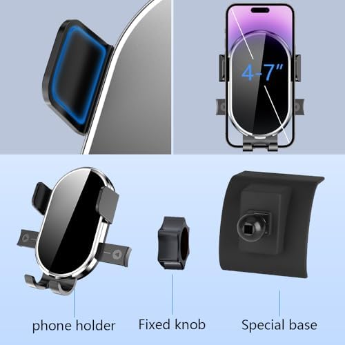 Premium 360-Degree Rotating Car Phone Holder for Land Rover Defender (2020-2025) – Custom Fit Dashboard Mount for Secure Navigation and Hands-Free Use – Durable and Sleek Mobile Phone Cradle Accessory for Enhanced Driving Experience