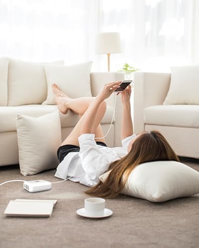 Ultimate 8-Port Fast Charging Station – Compact Multi-Port USB C & USB A Travel Charger for Phones, Earbuds & Tablets – Lightweight, High-Speed Power Hub for Camping & Home Use – Enhanced Safety Features & Universal Compatibility