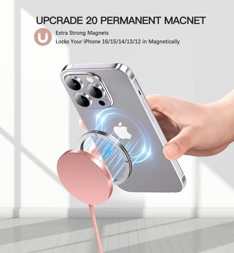 Revolutionary 15 W Magnetic Wireless Charger – Ultra-Fast Mag Safe Charging Pad Duo for i Phone 16 Series, Seamless Air Pods Compatibility, Sleek Design for Effortless Power-Up Anywhere
