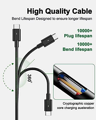 High-Performance 65 W USB-C Laptop Charger for Dell – Universal Compatibility with Latitude, XPS, and Chromebook Models – Fast Charging Power Adapter with Advanced Safety Features – Ideal Replacement for Dell P/N 689 C4, 492-BBUU, and More – Durable Design with Smart Chip Technology for Overload Protection and Efficient Cooling – Perfect for On-the-Go Professionals and Students