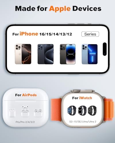 Ultimate 3-in-1 Fast Wireless Charging Station for i Phone 16, 15, 14, 13, 12 – Sleek Design with Enhanced Compatibility for Apple Watch and Air Pods Elevate your charging experience with this state-of-the-art 3-in-1 wireless charger, expertly designed to provide fast, efficient power for your i Phone models 16, 15, 14, 13, and 12. This innovative charging station not only supports your i Phone but also seamlessly accommodates your Apple Watch and Air Pods, ensuring all your essential devices are charged simultaneously without the clutter of cords. The sleek, modern design enhances your workspace while the smart charging technology prevents overheating, delivering optimal power for your devices. An anti-slip surface guarantees your gadgets remain securely in place, while an LED indicator keeps you informed of charging status at a glance. Built with durability in mind, this charging station is perfect for tech-savvy individuals looking to streamline their daily routine. Experience the perfect blend of functionality and style, and keep your devices organized and ready for action with this must-have accessory.