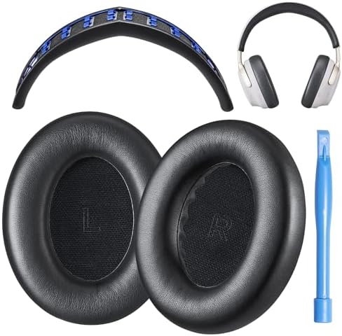 Upgrade Your Bose Quiet Comfort Ultra Wireless Headphones with Premium QC Ultra Replacement Ear Pad and Headband Cushion Kit – Effortless DIY Installation for Ultimate Comfort and Enhanced Sound Quality in Elegant Black Finish