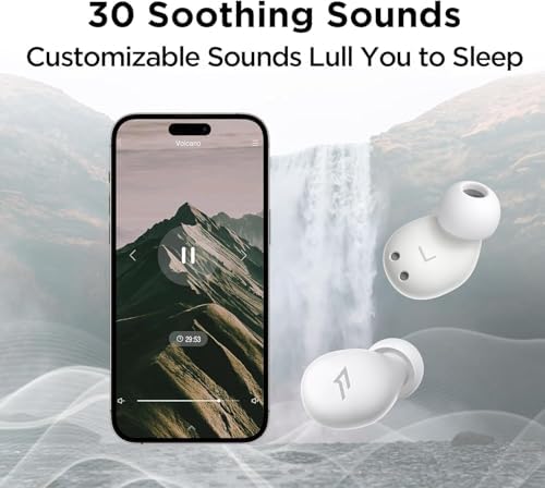 Elevate Your Sleep Experience with 1 MORE Mini Sleep Earbuds – Ultra-Lightweight Comfort for Side Sleepers, Enhanced Bluetooth 5.3 Connectivity, Advanced Noise Isolation, Discreet Design for All-Night Use, Built-in White Noise Feature for Ultimate Relaxation, Ideal for Travel and Home, Unlock Restorative Sleep and Energizing Mornings