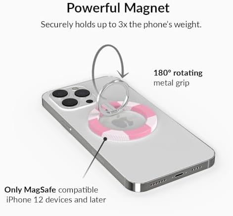 Transform Your i Phone 16, 15, 14, 13, 12 with VELVET CAVIAR’s Amethyst Purple Leopard Mag Safe-Compatible Grip – Stylish Magnetic Ring Holder & Adjustable Stand for Effortless Hands-Free Viewing, Secure Texting, and Enhanced Usability – Elevate Your Mobile Experience with Durable, Lightweight, and Customizable Accessory