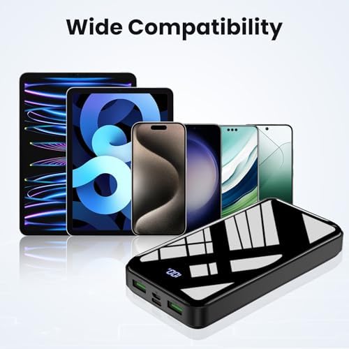 High-Capacity Bextoo 30,000 m Ah Portable Power Bank with LCD Display – Dual Output & Input Ports for Fast Charging Compatible with i Phone, Android, and Tablets – Ultimate Travel Companion for Reliable Energy On-the-Go