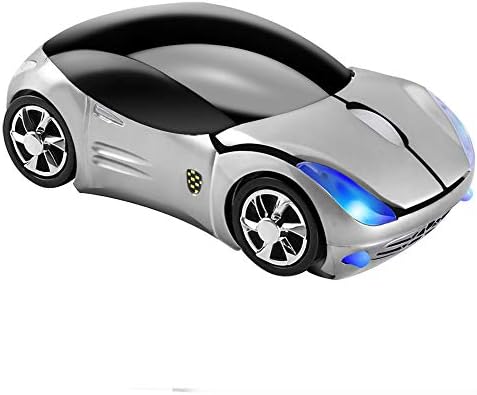 Vibrant Pink Car-Shaped Wireless Mouse for Small Hands – 2.4 GHz Ergonomic Optical Gaming Mouse with USB Receiver – Perfect for Kids, PC, and Laptop Use – Fun and Functional Computer Accessory