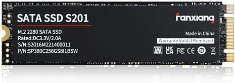 Boost Your System’s Performance with the S201 256 GB M.2 SATA III SSD – High-Speed Internal Solid State Drive for Laptops and Desktops, Featuring Rapid Read Speeds Up to 550 MB/sec and SLC Cache Technology for Ultimate Efficiency and Reliability