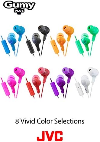 JVC HAFR6 B Gumy Plus Earbud Headphones – Premium Sound, Comfort & Versatile Compatibility in Sleek Black Finish for Everyday Use