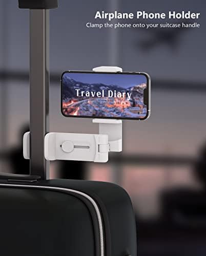 Mii KARE Universal Airplane Phone Holder – Innovative 360-Degree Rotating Smartphone Mount for Ultimate In-Flight Entertainment, Lightweight and Durable Travel Companion for Effortless Viewing on Tray Tables, Perfect for Long Flights and Quick Getaways