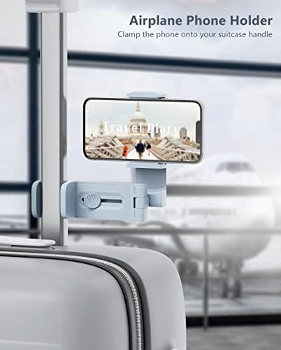 Mii KARE Universal Airplane Phone Holder – Innovative 360-Degree Rotating Smartphone Mount for Ultimate In-Flight Entertainment, Lightweight and Durable Travel Companion for Effortless Viewing on Tray Tables, Perfect for Long Flights and Quick Getaways