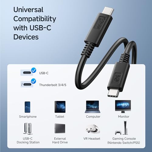 Experience Unmatched Performance with Cable Matters USB-IF Certified 10 Gbps Gen 2 USB C to USB C Cable – 3.3 ft, Supports 4 K@60 Hz Video, 100 W Fast Charging, and High-Speed Data Transfer for Seamless Connectivity and Enhanced Compatibility