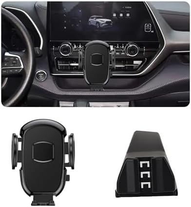 Car Phone Holder Fits for Toyota Highlander 2014-2019,Car Phone Mount Snugly fit Navigation Bracket Air Vent, Fits for 4.7-7 inch Phones,360° Rotation,Adjustable, Easy to Install – Enhanced Compatibility and Speed