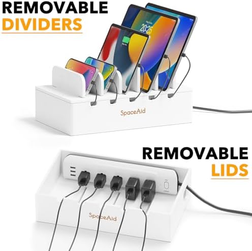 Eco-Friendly Bamboo Multi-Device Charging Station – Sleek Desk Organizer for Phones, Tablets & Laptops with Fast Charging Ports – Minimalist Docking Solution for a Clutter-Free Workspace – Sustainable Tech Accessory for Modern Living Spaces