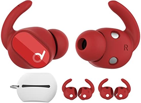 Aha Style Silicone Ear Hooks for Beats Studio Buds 2021 – 3 Pairs of Anti-Slip Covers for Ultimate Comfort and Secure Fit – Perfect for Running and Active Lifestyles – Classic Black Earbud Accessories Enhancing Audio Experience Without Charging Case Compatibility