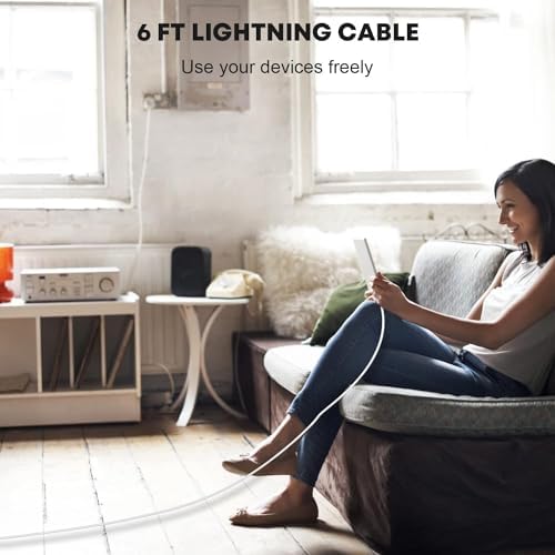 Ultimate 2-Pack i Pad Charger Set: 10 FT Lightning Cable & 12 W Foldable USB Wall Adapter for Quick & Reliable Charging – Compatible with i Pad 4/5/6/7/8/9, Mini & Air Models – Travel-Friendly Design for Uninterrupted Use