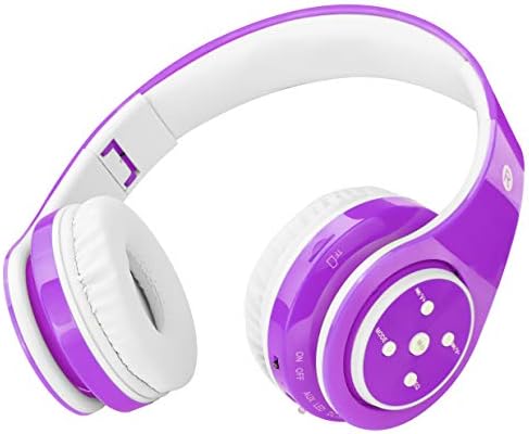 Safe & Stylish Kids Bluetooth Headphones – Foldable Over-Ear Design with Volume Limiting for Optimal Hearing Protection (85/110 d B), Wireless & Wired AUX Compatibility, Built-in Microphone for Hands-Free Calls, Perfect for School, Travel & Everyday Use, Durable Noise Isolation for All Devices
