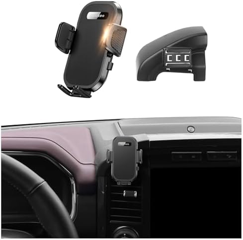 Ford F-150 2015-2020 Adjustable Phone Holder – Premium Air Outlet Mount for 4-7 Inch Smartphones | 360-Degree Rotation, Tool-Free Installation, Enhanced Compatibility, and Reflective Design | Essential Auto Accessory for Safe and Convenient Navigation