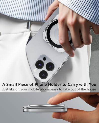 Revolutionary Dual Magnetic Phone Holder for Gym: Ultra-Strong Grip & Foldable Slim Design for i Phone and Samsung – Must-Have Portable Cell Phone Mount for Active Lifestyles, Ideal for Fitness, Office, and Travel – Enhanced Universal Compatibility & Hands-Free Convenience