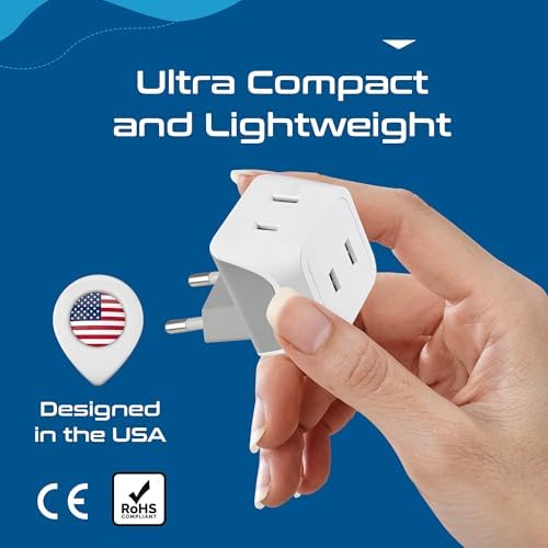 Ultimate Universal Travel Adapter: 35 W Fast Charging Power Converter with PD & QC 3.0, Dual USB-C & Triple USB Ports for Seamless Global Connectivity – Compatible with Type A, C, G, I Outlets for Effortless Charging Across EU, US, UK & Beyond – Perfect Travel Companion for Modern Explorers