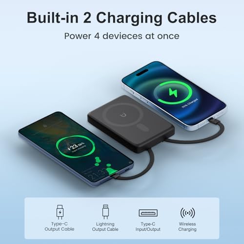 Revolutionary Magnetic Portable Power Bank: 10,000 m Ah Wireless Charger for Apple i Phone 12-16 Series – Ideal Travel Companion with Fast Charging, Lightweight Design & Enhanced Compatibility for Effortless Device Power-Up