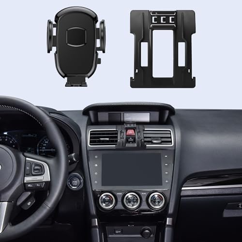 Subaru Forester 2014-2018 Car Phone Holder – 360° Rotatable Smartphone Mount for Emergency Flashers Button – Effortless Installation, Compatible with i Phone & Android – Ultimate Driving Convenience & Safety Accessory