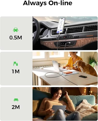 Silkland 240 W USB C to USB C Fast Charging Cable (1.5 FT, 2 Pack) – Ultimate 100 W PD 3.1 Power Delivery for i Phone 16 Series, Mac Book Pro/Air, i Pad Pro/Air/Mini, Samsung, and Pixel Devices – Superior Compatibility and Enhanced Speed for Tech Enthusiasts