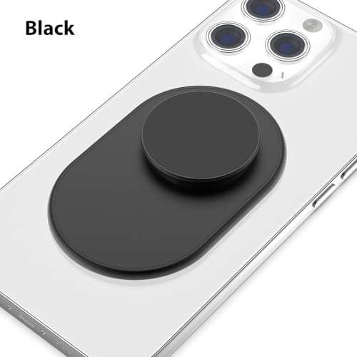 Magnetic Phone Grip for MagSafe, Phone Ring Holder Finger Kickstand Wireless Charging Compatible, Adjustable Magnet Phone Rings Gripper Stand for iPhone Mag-Safe Accessories – Sparkle Black – Enhanced Compatibility and Speed