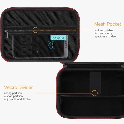 Premium Hard Case for Anker Prime 240 W & 160 W Charging Stations – Durable Travel Storage Bag with Multiple Compartments for USB Cables & Accessories – Sleek Black Design for Ultimate Protection & Organization
