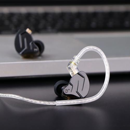 Linsoul KZ ZSN PRO X Hybrid Metal In-Ear Monitors with Dual Driver Technology – 1 BA + 1 DD for Hi-Fi Sound, Detachable 2-Pin Cable, Zinc Alloy Durability, Enhanced Device Compatibility, Perfect for Audiophiles and Music Lovers